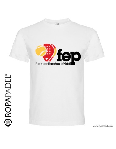 Camiseta de pádel FEP "Federación Española de Pádel" en ROPAPADEL