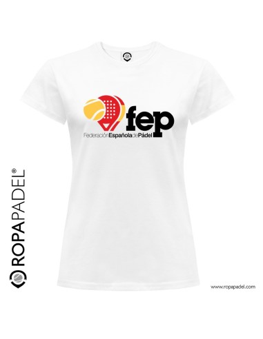 Camiseta de pádel FEP "Federación Española de Pádel" en ROPAPADEL