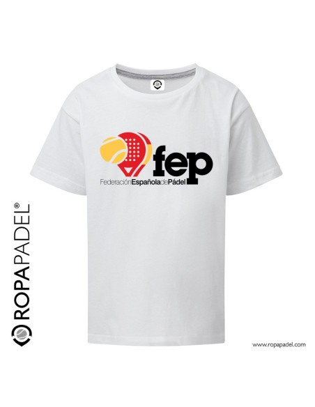 Camiseta de pádel FEP "Federación Española de Pádel" en ROPAPADEL