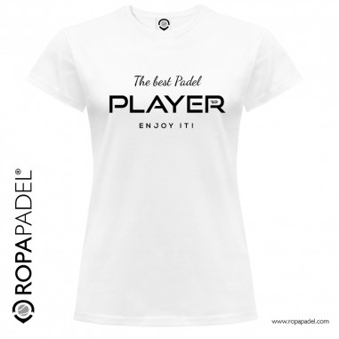 Camiseta de padel de mujer casual THE BEST PLAYER PADEL