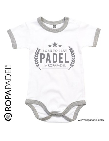 Body de pádel para bebé "BORN TO PLAY PADEL" - Comprar en ROPAPADEL