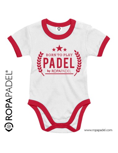 Body de pádel para bebé "BORN TO PLAY PADEL" - Comprar en ROPAPADEL