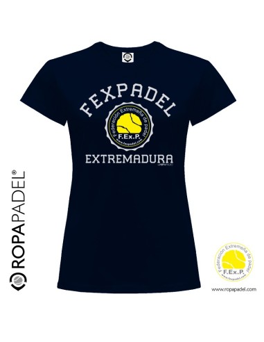 Camiseta de pádel mujer FEXPADEL URBAN 2019 "Federación Extremeña de Pádel"