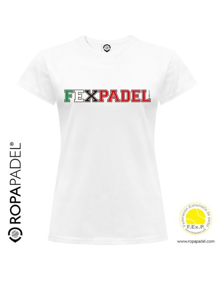 Camiseta de Pádel mujer FEXPADEL URBAN 2018 "Federación Extremeña de Pádel"