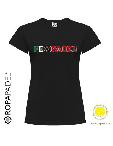 Camiseta de Pádel mujer FEXPADEL URBAN 2018 "Federación Extremeña de Pádel"