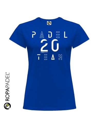 Camiseta de padel de mujer casual "PADEL 20 TEAM"