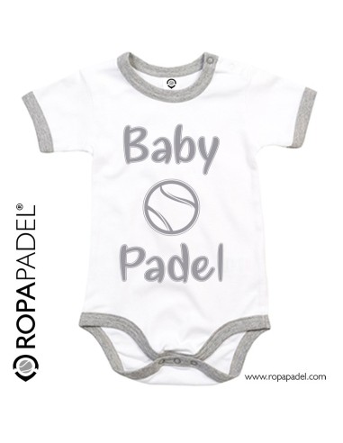 Body de pádel para bebé "BABYPADEL HAPPY" - Comprar Bodys en ROPAPADEL