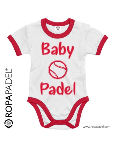 Body de pádel para bebé "BABYPADEL HAPPY" - Comprar Bodys en ROPAPADEL